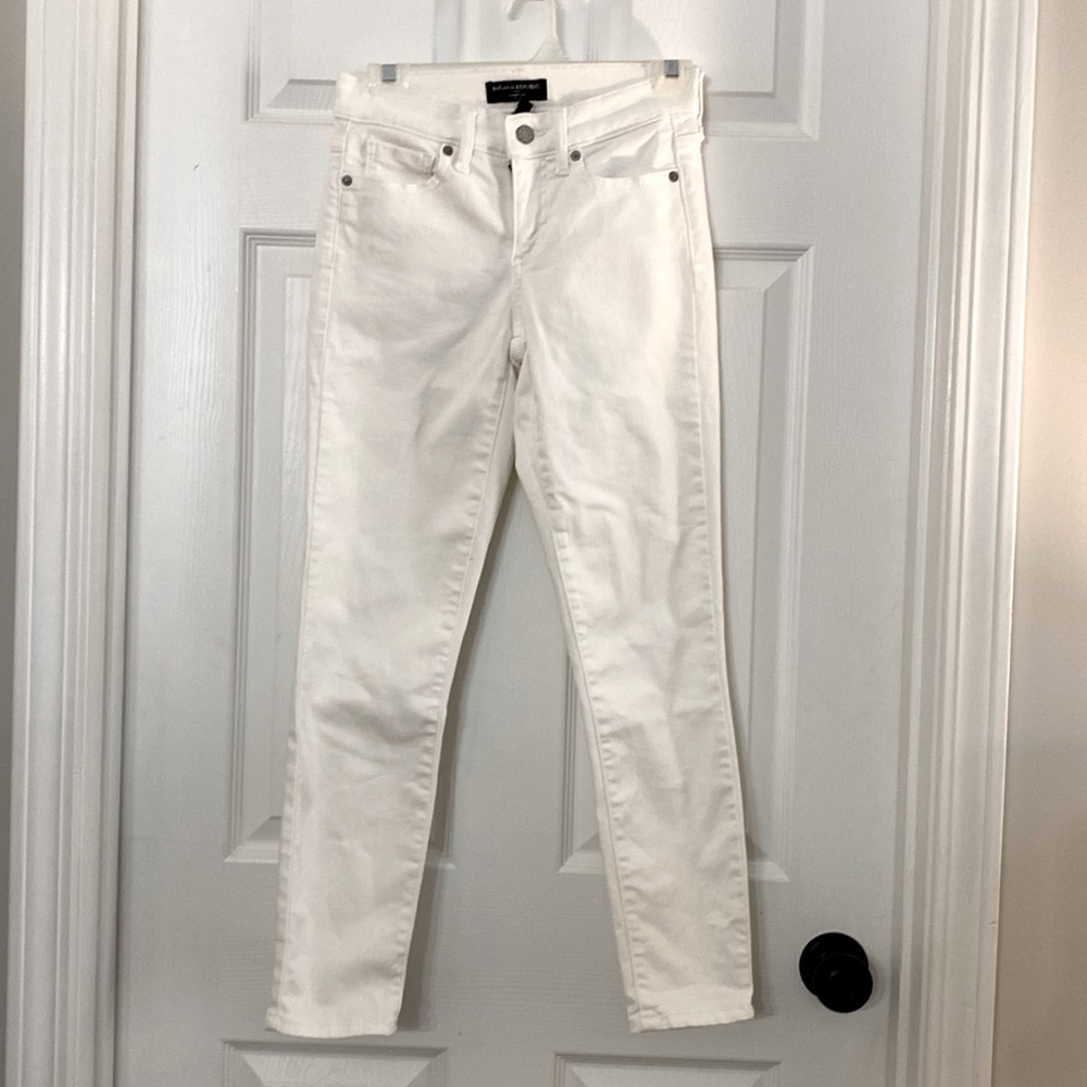 White Skinny Jeans Banana Republic 00 Petite Women’s